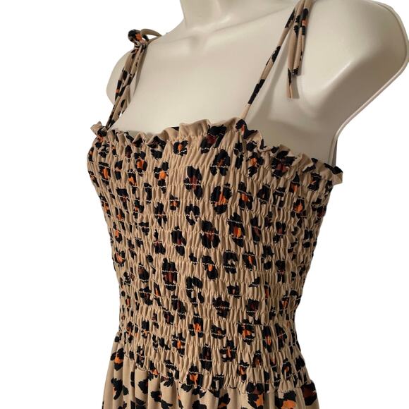 Plus Size Leopard Jumpsuit, Romper, Flare legs, Halter style, NWT Size 3X - Picture 2 of 7